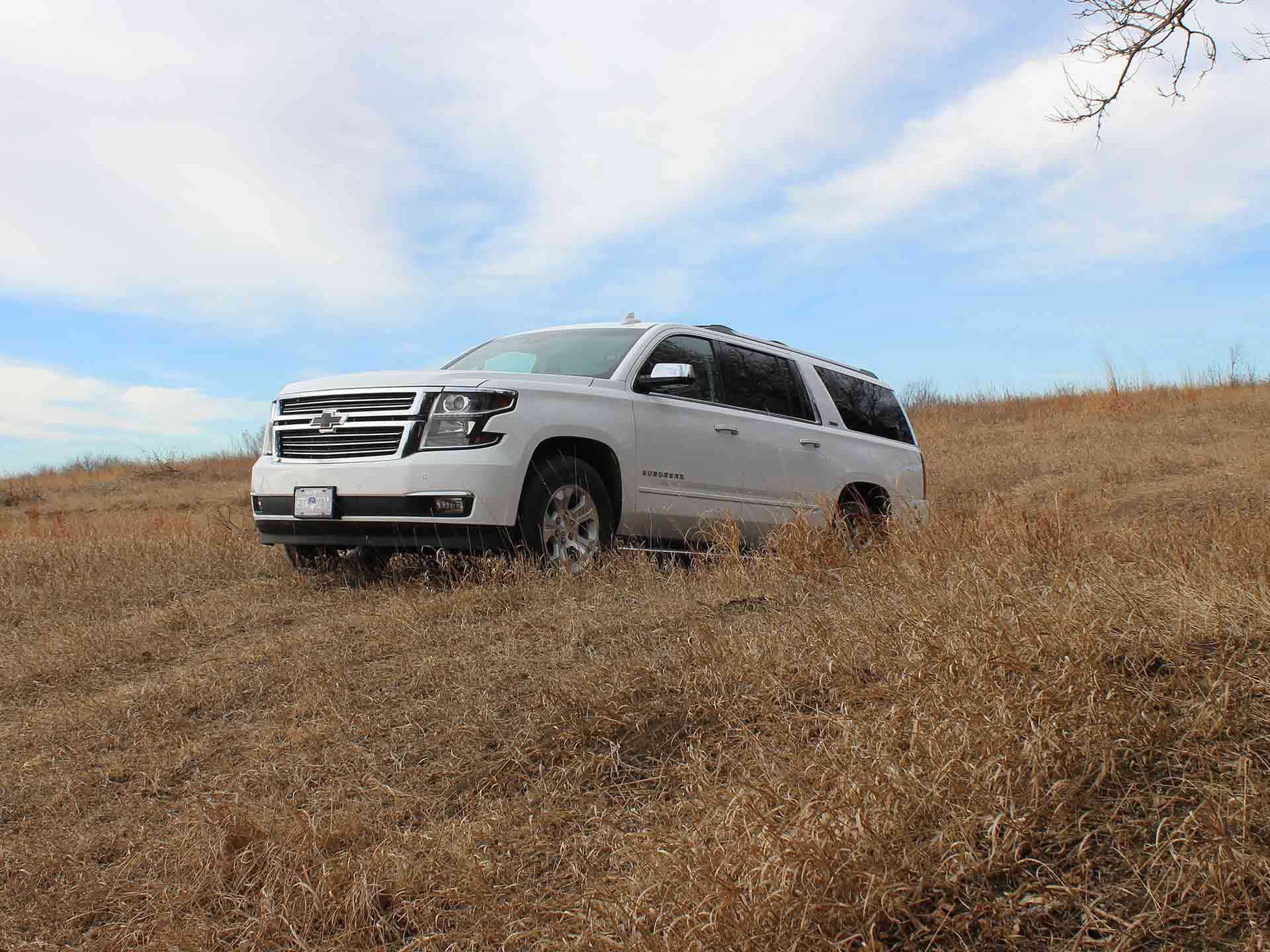 This is about as much off-roading as our Suburban Premier can muster. The Pinza ATs handled it without flinching.