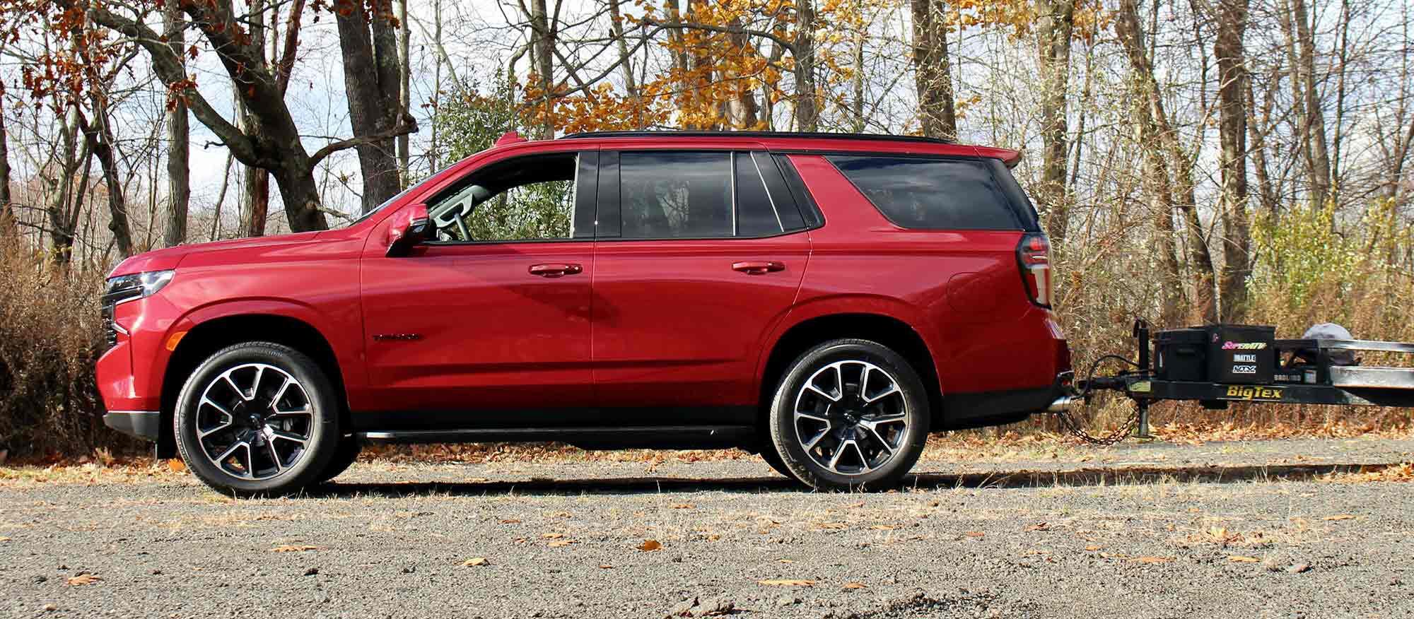 The RST’s 22-inch wheels wouldn’t be our choice for an SUV for towing use.