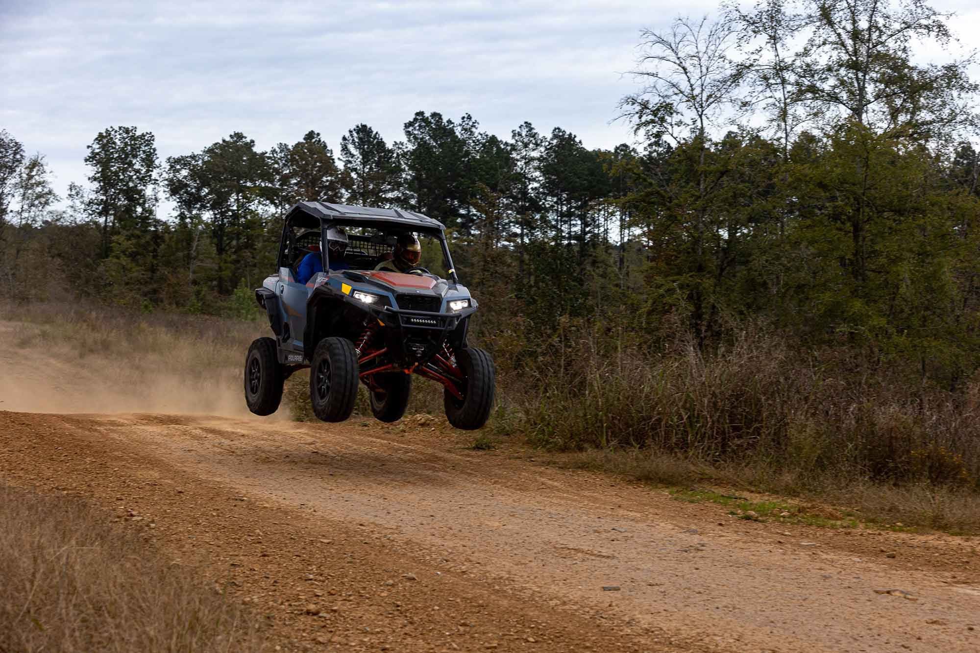 It’s big, but with stout Walker Evans shocks, hefty sway bars, and 100 hp, the Trailhead Edition flies like a much smaller rig.