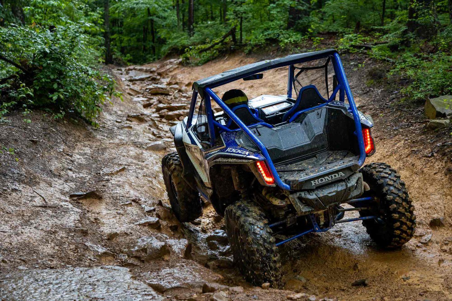 Riding in the Rain UTV Driver