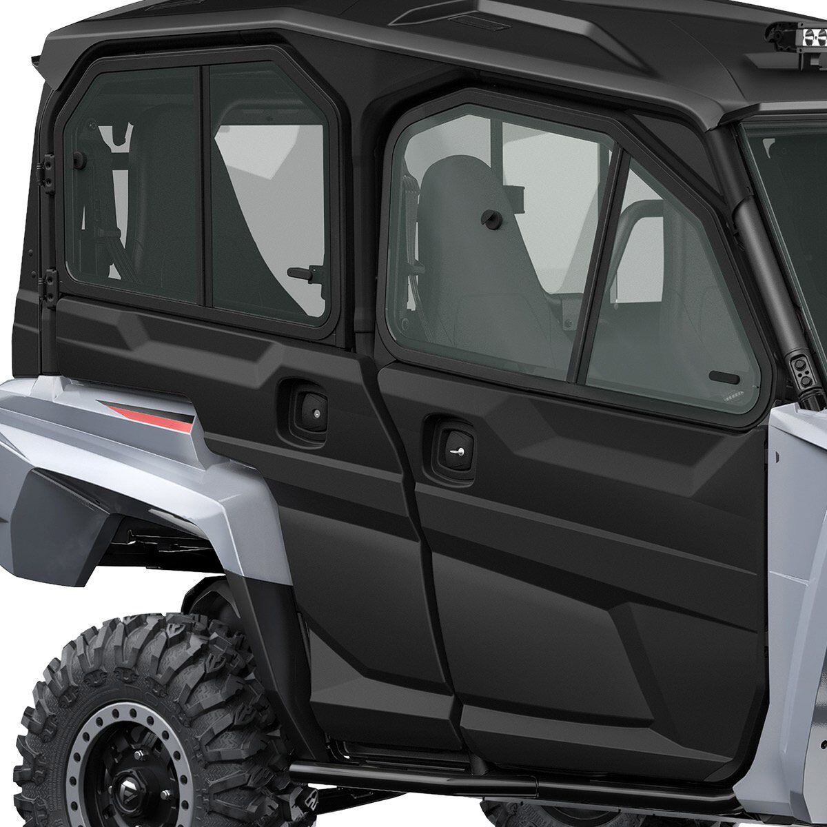Yamaha’s factory-offered full cabin enclosure kit for the Yamaha Wolverine RMAX4 1000 model, all trims.