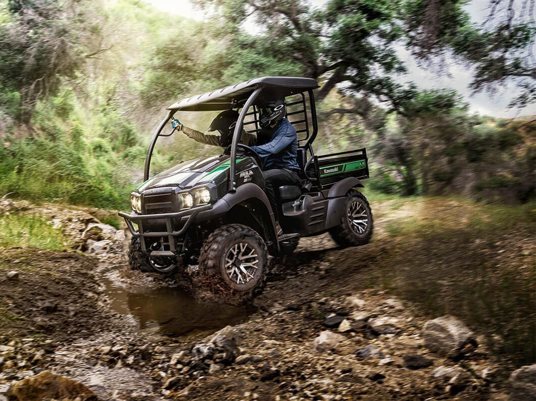 The Kawasaki Mule SX line is the widest UTV we would recommend trying to cram into a truck bed.
