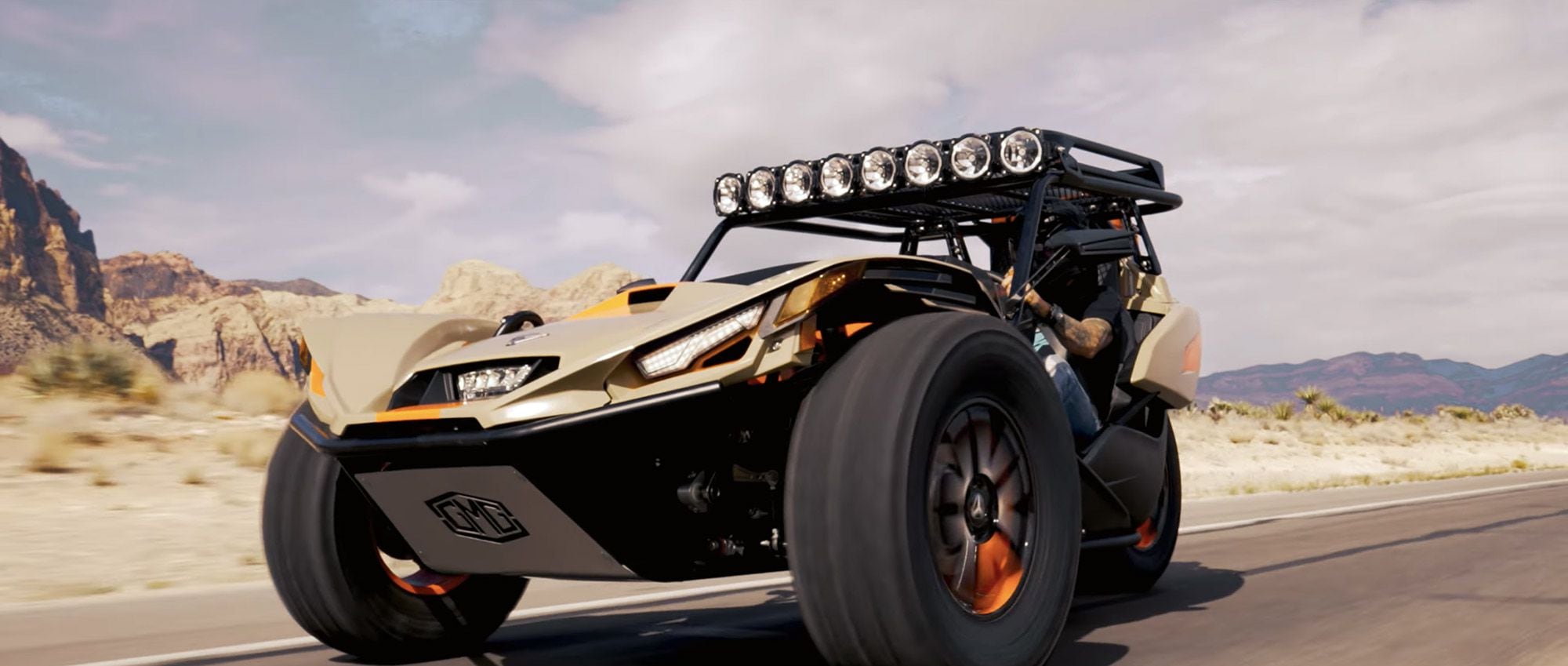 Gas Monkey Garage went all-in on this off-road Slingshot build for the SEMA show.