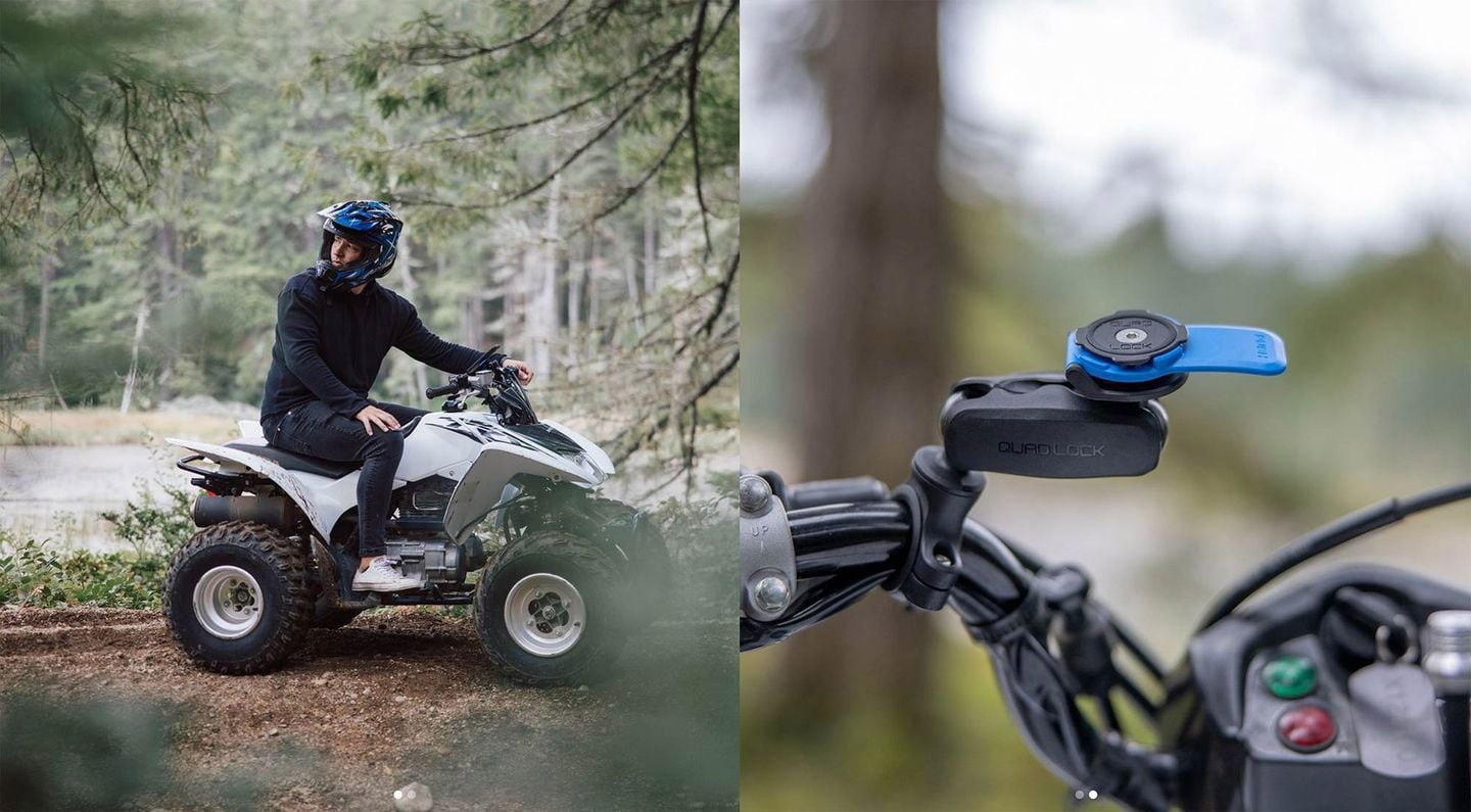 Trail maps, Bluetooth music, and video wherever you want it thanks to Quad Lock 360 cases.