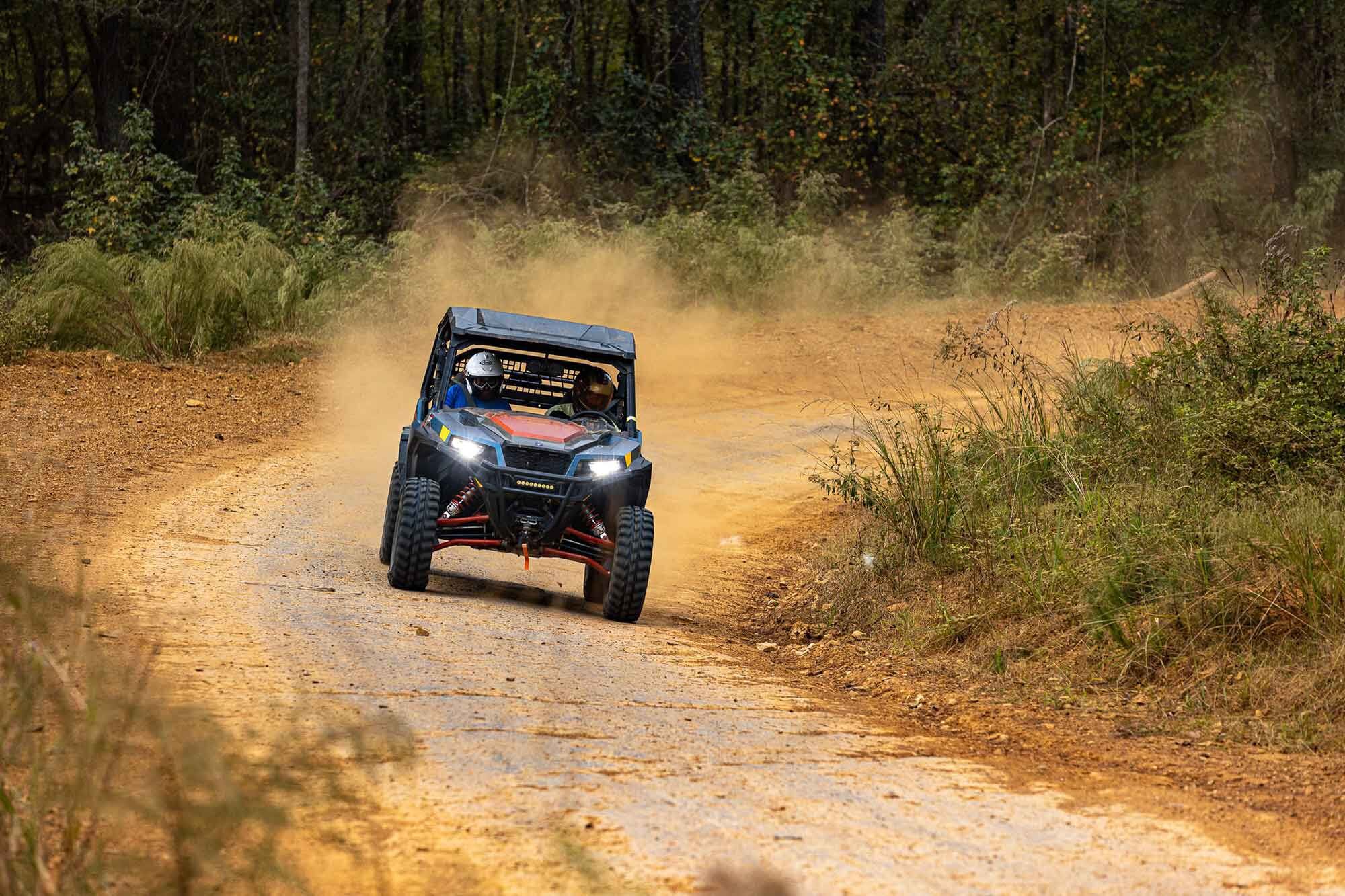Durhamtown Off Road Resort’s wide, flowing tracks and trails proved to be happy hunting grounds for the General.