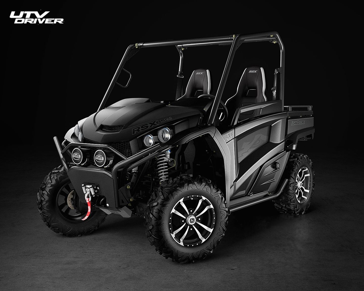 2015 John Deere Midnight Black XUV825i and Midnight Black RSX850i UTV