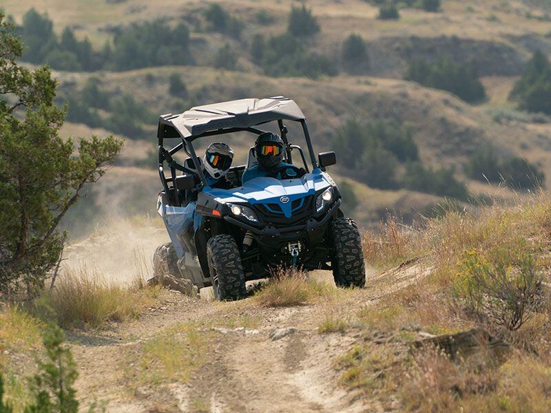 The CFMoto ZForce 800 Trail takes the 500 Trail’s tidy dimensions and shoves a bigger engine into the machine.