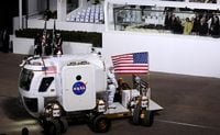 Lunar Electric Rover with an enclosed cabin