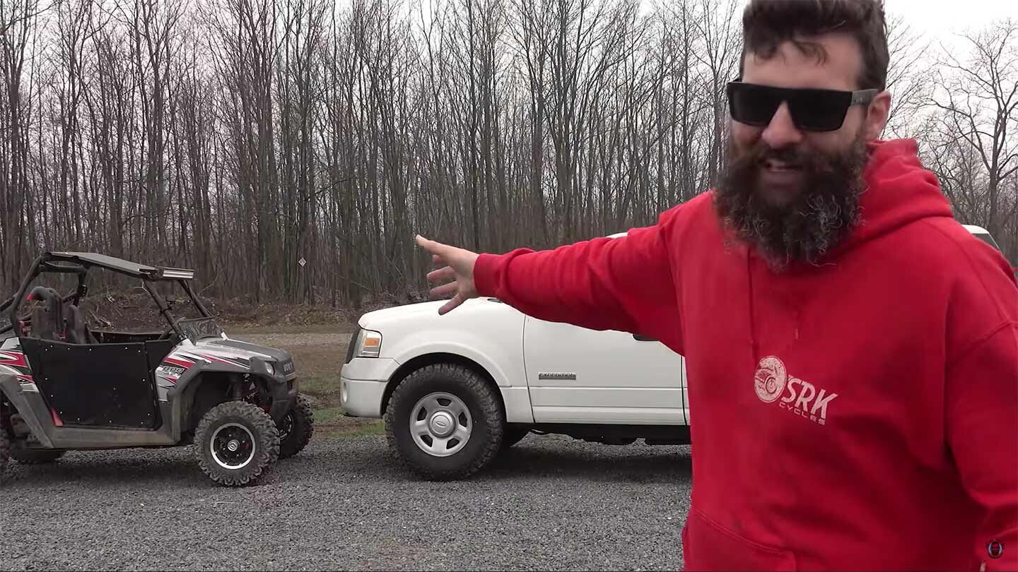 Watch Bikes and Beards Pit UTV Against 4x4 in Brad vs. Goliath Fight