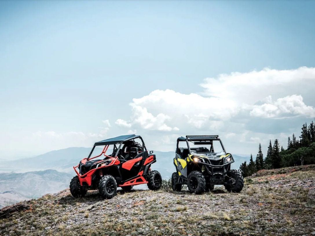 Can-Am’s Maverick Trail is one of the narrowest UTVs on sale for 2022.