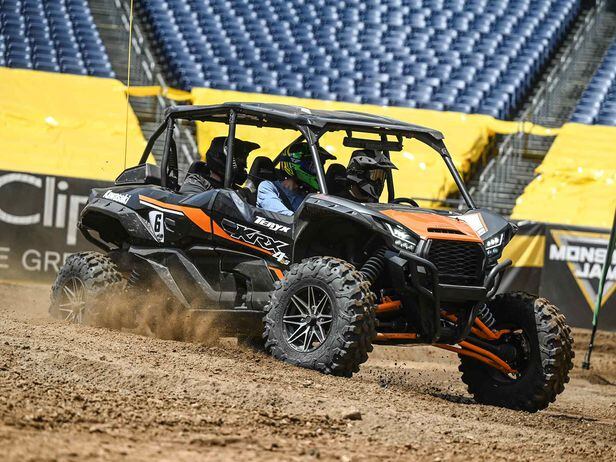 We Demo a 2023 Kawasaki KRX4 on a Monster Jam Track | UTV Driver