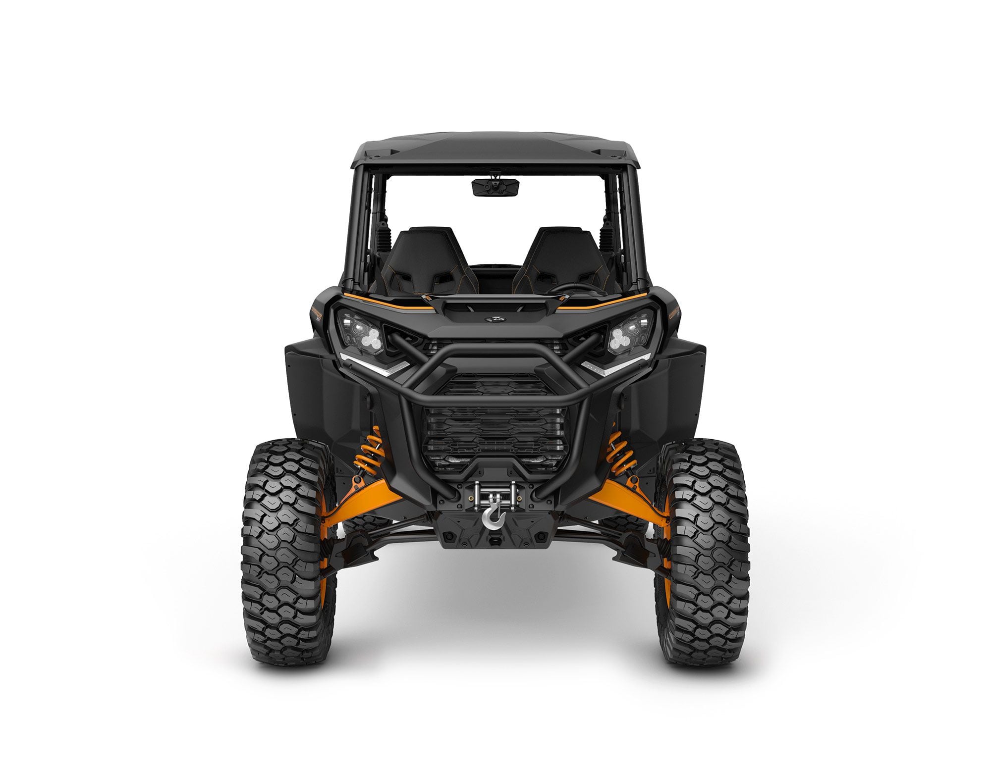 The XT-P also gets LED headlights and taillights, a rearview mirror, a roof, a 4,500-pound winch, and 30-inch XPS tires on 15-inch beadlock wheels.