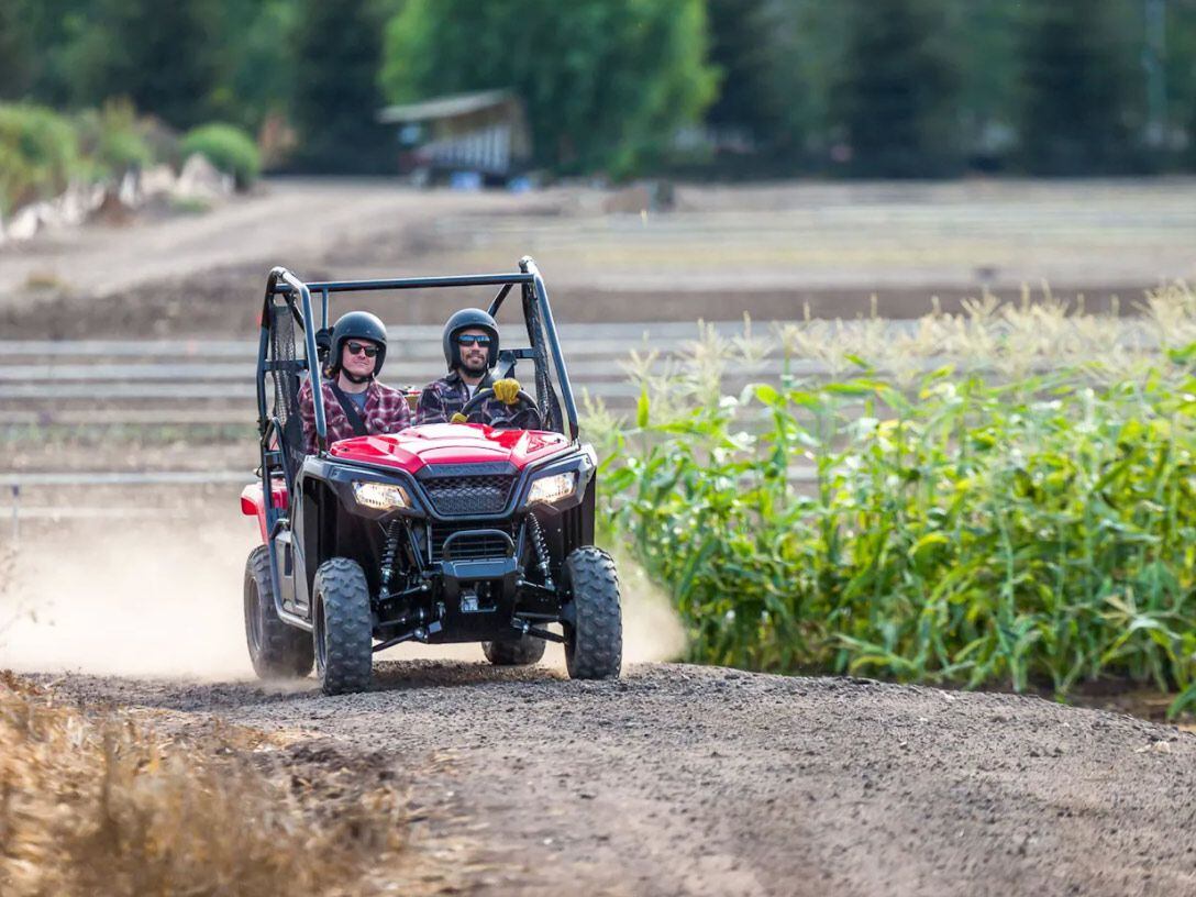 Honda’s Pioneer 500 is one of the smallest and least expensive UTVs on the market.