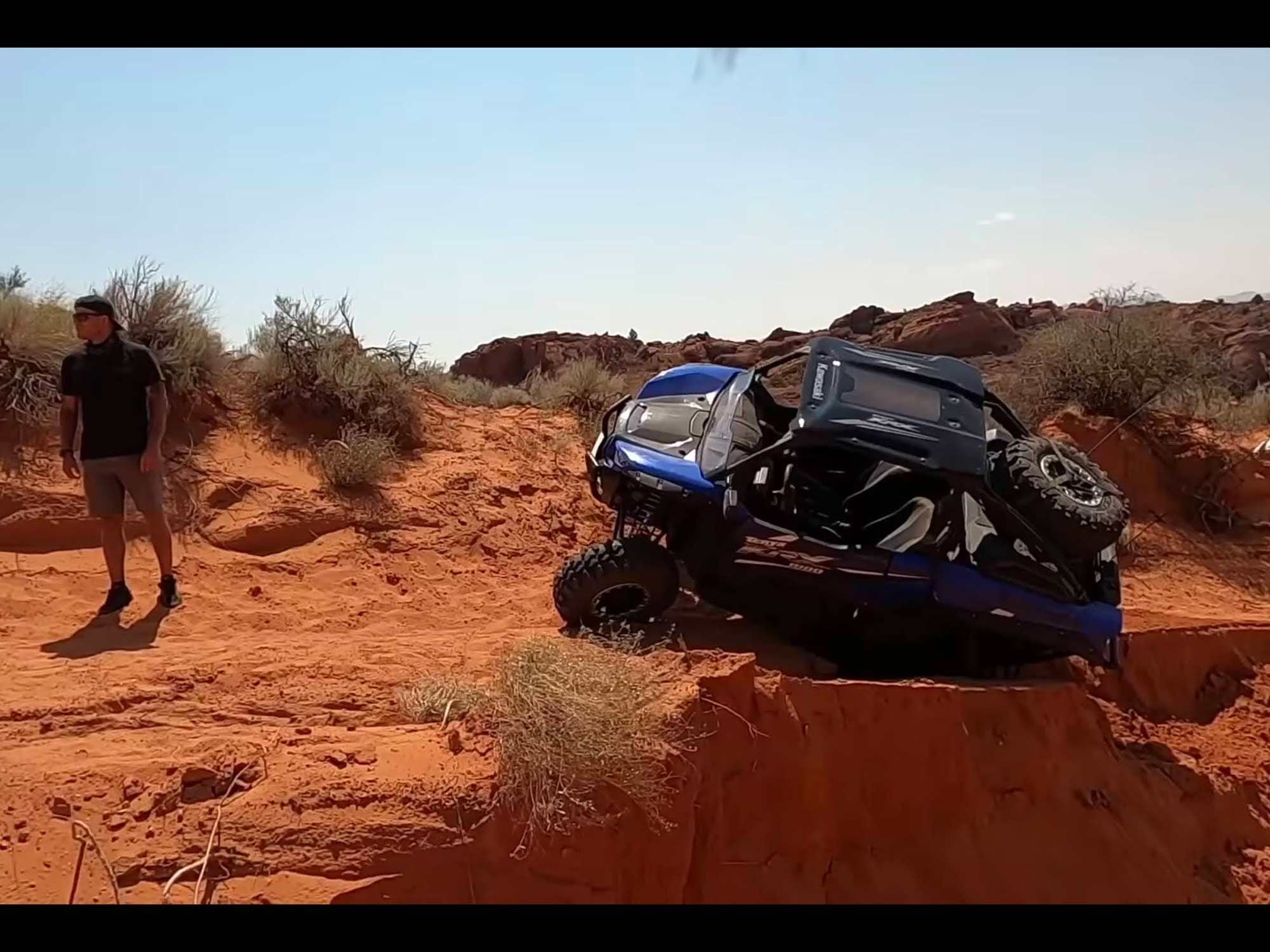 In this video, which does not appear to be the subject of any investigation, MORR got this Kawasaki Teryx KRX 1000 unstuck.
