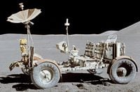 original Lunar Roving Vehicle on the Moon
