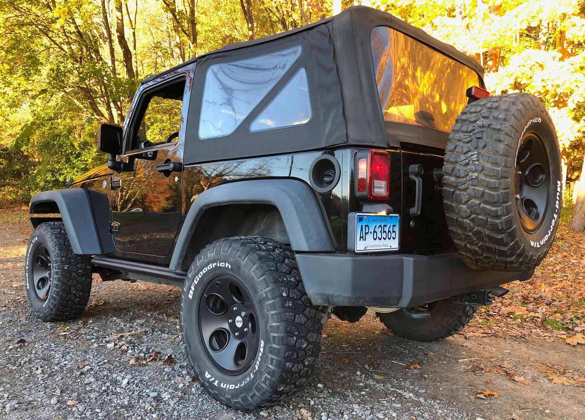 Although our Jeep had a hitch and was good to tow 2,000 pounds, it wasn’t particularly happy in any towing situation.