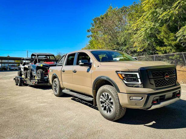 The 2021 Nissan Titan Pro 4X Is a Towing Champ UTV Driver