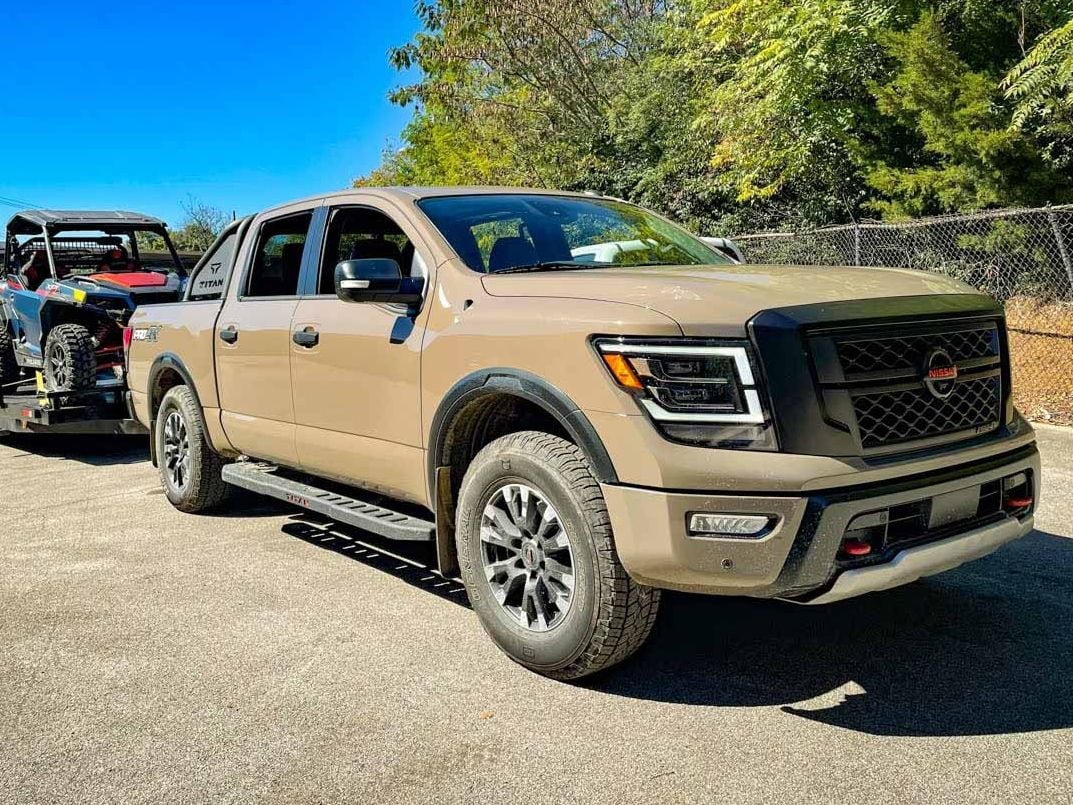 The 2021 Nissan Titan Pro4X Is a Towing Champ UTV Driver