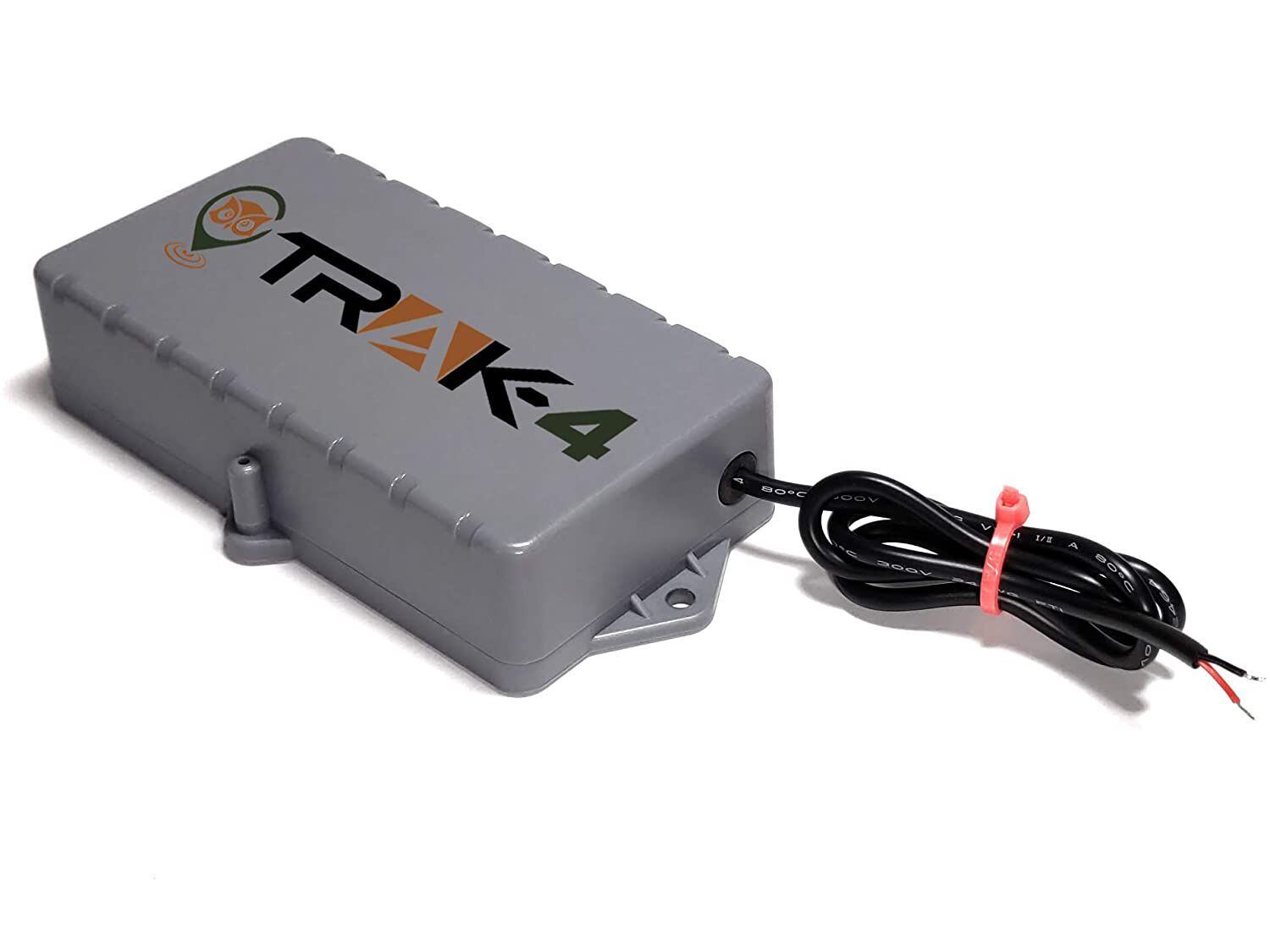 This small tracker tucks away nicely and wires into your vehicle’s battery to stay connected.