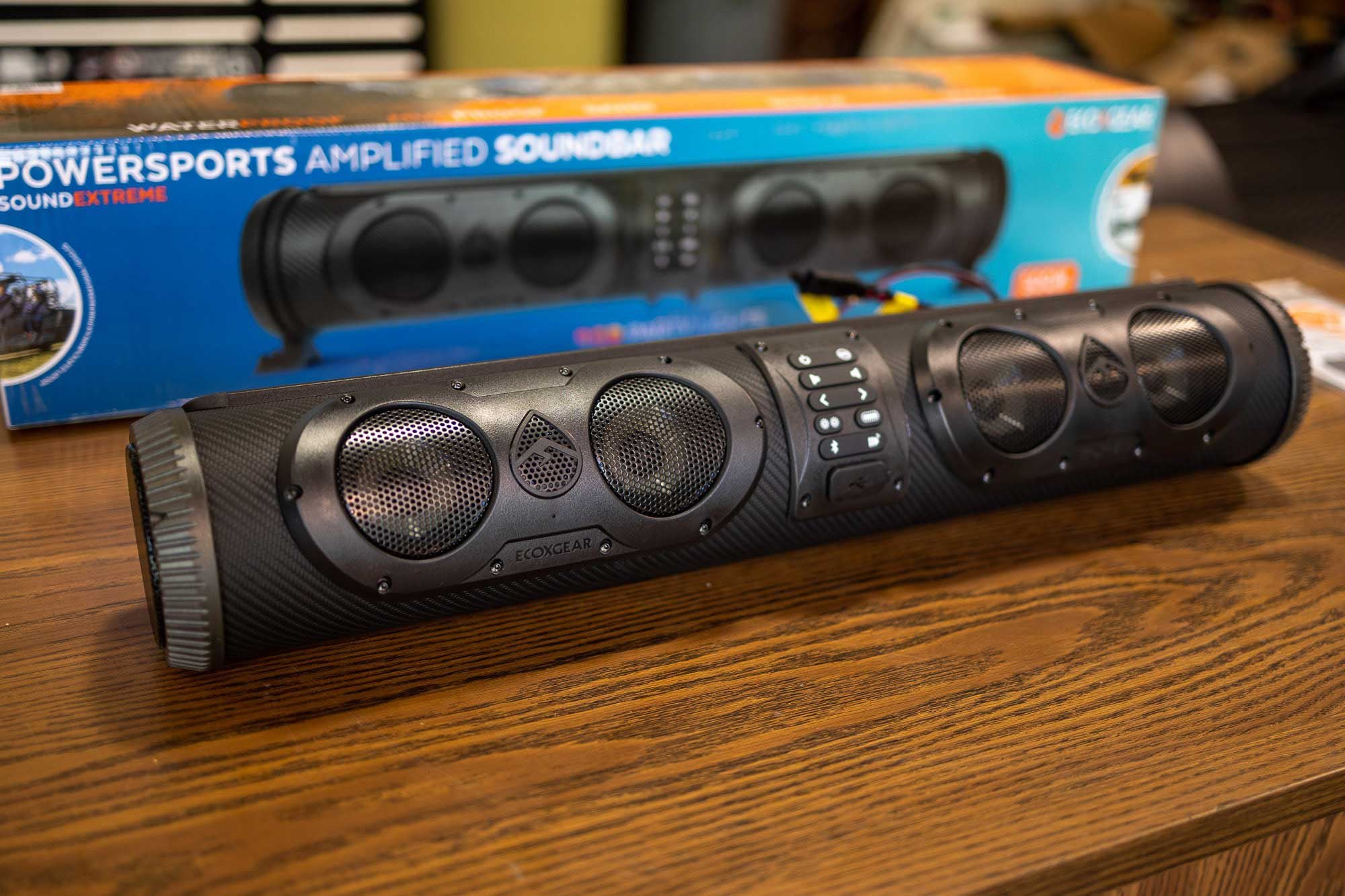 A sound bar for your favorite side-by-side owner.