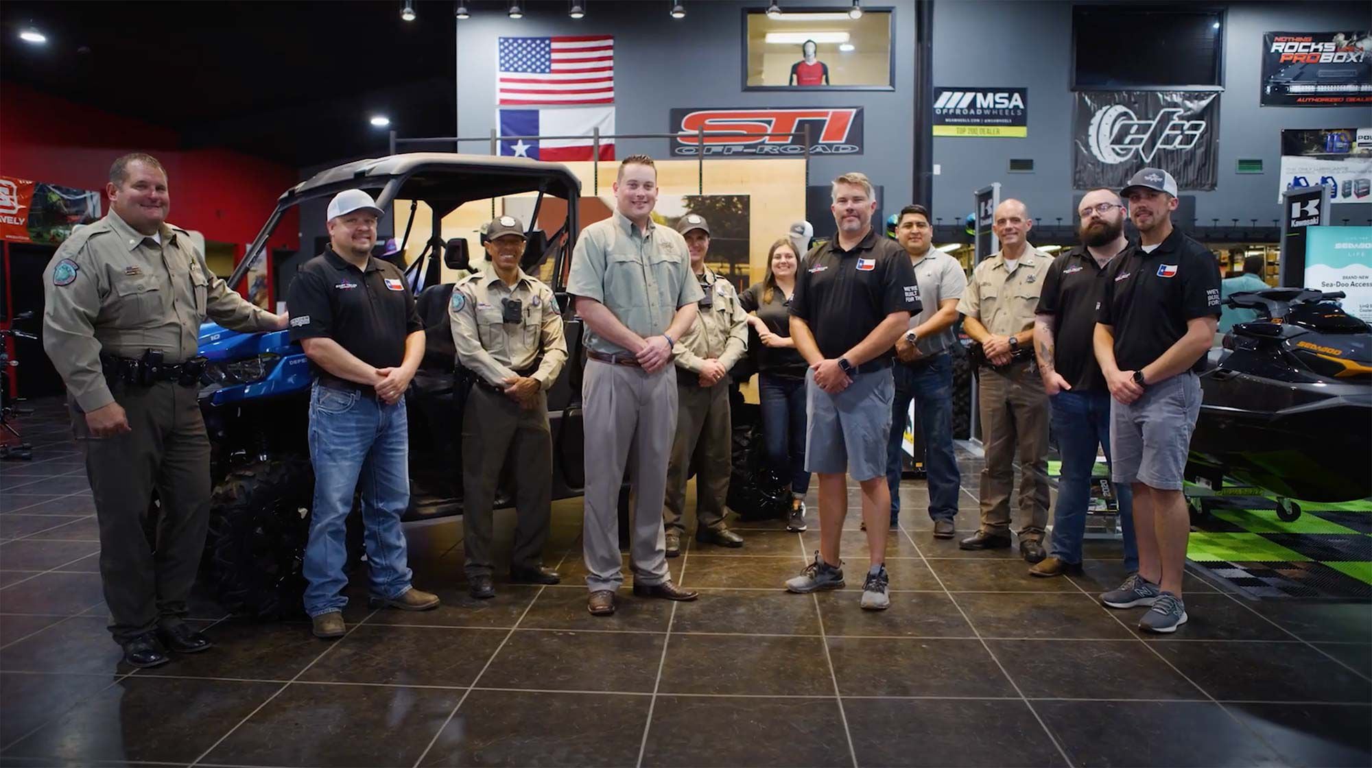 This vehicle donation was made possible by Can-Am for a Cause, Gear Up for Game Wardens, Texas Parks and Wildlife Foundation, and Texas Game Wardens.