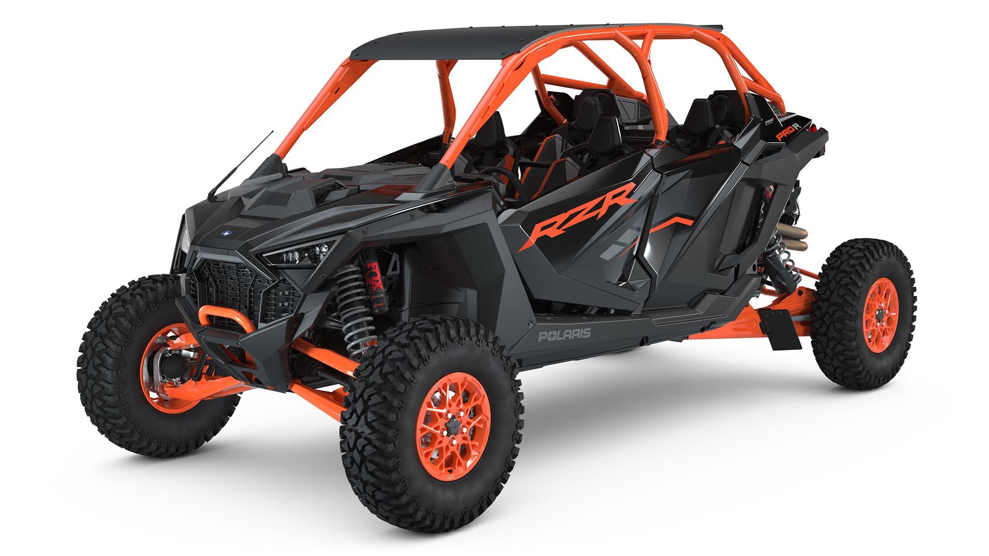 The 2022 Polaris RZR Pro R 4 Ultimate Launch Edition in Indy Red and Onyx Black.