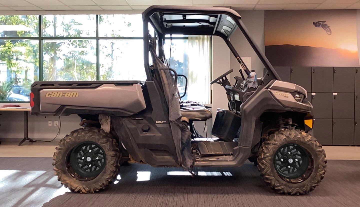 Here’s a shot where we were still figuring out the app and didn’t quite get the wheel size or concentricity correct.