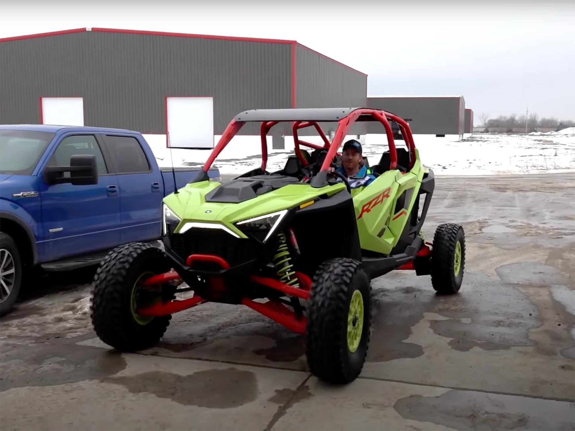 It’s a Launch Edition four-seat model outfitted in the Lifted Lime color scheme.